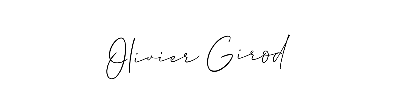 Also we have Olivier Girod name is the best signature style. Create professional handwritten signature collection using Allison_Script autograph style. Olivier Girod signature style 2 images and pictures png