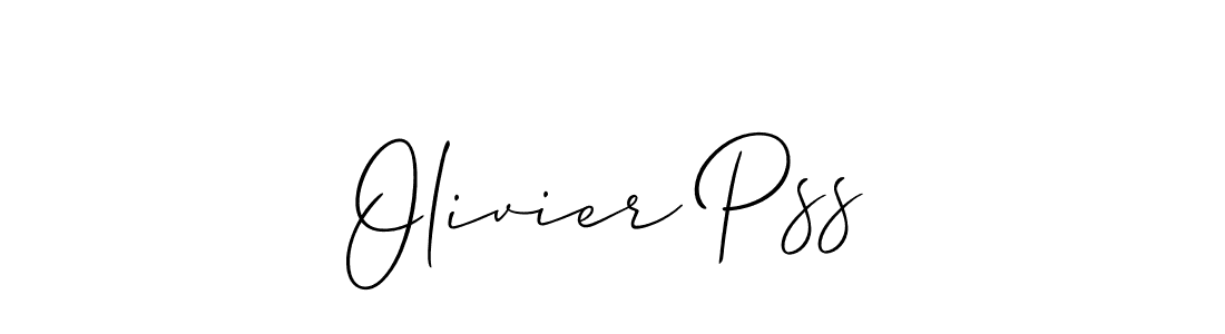 Also we have Olivier Pss name is the best signature style. Create professional handwritten signature collection using Allison_Script autograph style. Olivier Pss signature style 2 images and pictures png