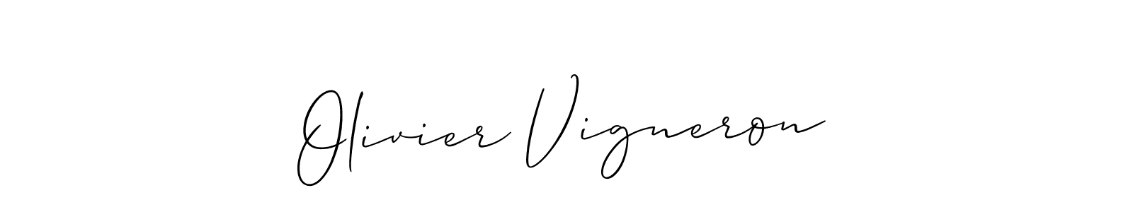 Make a short Olivier Vigneron signature style. Manage your documents anywhere anytime using Allison_Script. Create and add eSignatures, submit forms, share and send files easily. Olivier Vigneron signature style 2 images and pictures png