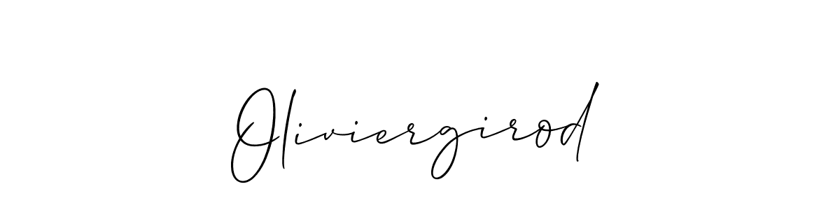 It looks lik you need a new signature style for name Oliviergirod. Design unique handwritten (Allison_Script) signature with our free signature maker in just a few clicks. Oliviergirod signature style 2 images and pictures png