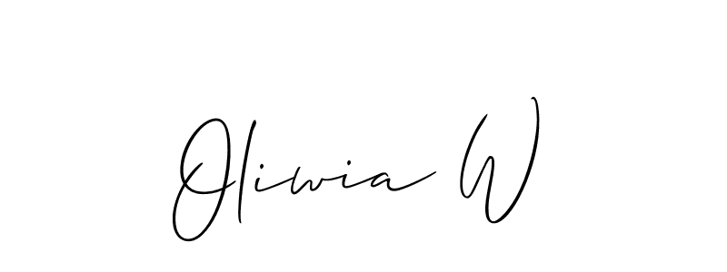 This is the best signature style for the Oliwia W name. Also you like these signature font (Allison_Script). Mix name signature. Oliwia W signature style 2 images and pictures png