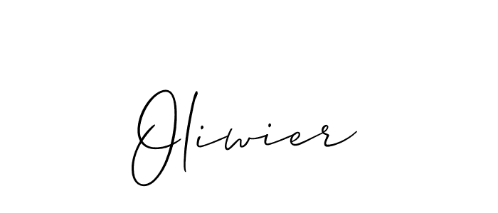 It looks lik you need a new signature style for name Oliwier. Design unique handwritten (Allison_Script) signature with our free signature maker in just a few clicks. Oliwier signature style 2 images and pictures png