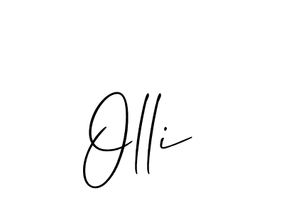 You should practise on your own different ways (Allison_Script) to write your name (Olli) in signature. don't let someone else do it for you. Olli signature style 2 images and pictures png