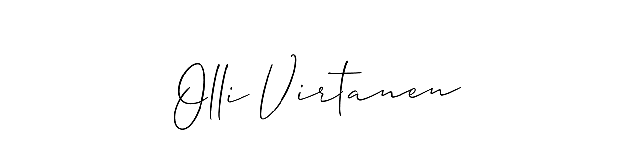 How to Draw Olli Virtanen signature style? Allison_Script is a latest design signature styles for name Olli Virtanen. Olli Virtanen signature style 2 images and pictures png