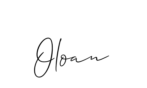 The best way (Allison_Script) to make a short signature is to pick only two or three words in your name. The name Oloan include a total of six letters. For converting this name. Oloan signature style 2 images and pictures png