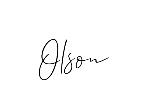 Make a beautiful signature design for name Olson. Use this online signature maker to create a handwritten signature for free. Olson signature style 2 images and pictures png
