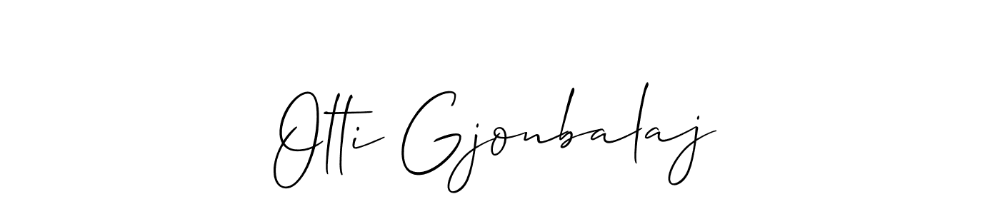 Make a short Olti Gjonbalaj signature style. Manage your documents anywhere anytime using Allison_Script. Create and add eSignatures, submit forms, share and send files easily. Olti Gjonbalaj signature style 2 images and pictures png