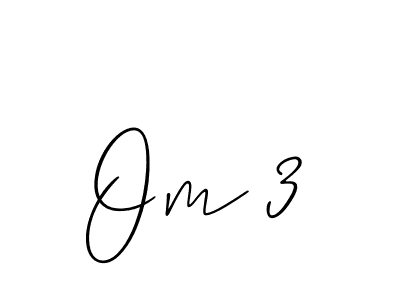 Make a beautiful signature design for name Om 3. With this signature (Allison_Script) style, you can create a handwritten signature for free. Om 3 signature style 2 images and pictures png