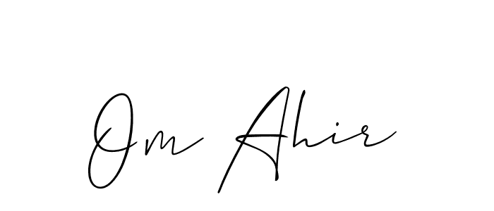 Once you've used our free online signature maker to create your best signature Allison_Script style, it's time to enjoy all of the benefits that Om Ahir name signing documents. Om Ahir signature style 2 images and pictures png