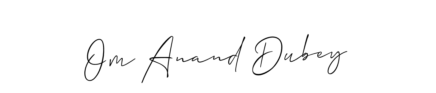 Similarly Allison_Script is the best handwritten signature design. Signature creator online .You can use it as an online autograph creator for name Om Anand Dubey. Om Anand Dubey signature style 2 images and pictures png