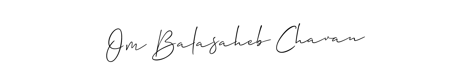 Create a beautiful signature design for name Om Balasaheb Chavan. With this signature (Allison_Script) fonts, you can make a handwritten signature for free. Om Balasaheb Chavan signature style 2 images and pictures png