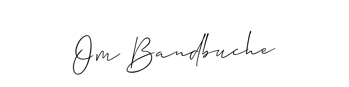 The best way (Allison_Script) to make a short signature is to pick only two or three words in your name. The name Om Bandbuche include a total of six letters. For converting this name. Om Bandbuche signature style 2 images and pictures png
