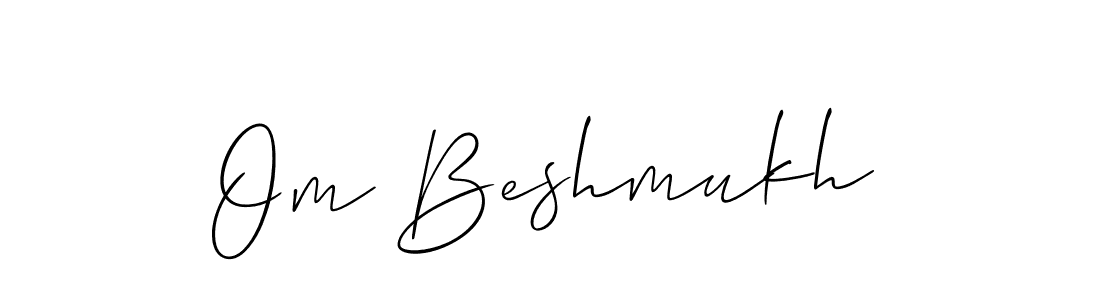 Best and Professional Signature Style for Om Beshmukh. Allison_Script Best Signature Style Collection. Om Beshmukh signature style 2 images and pictures png