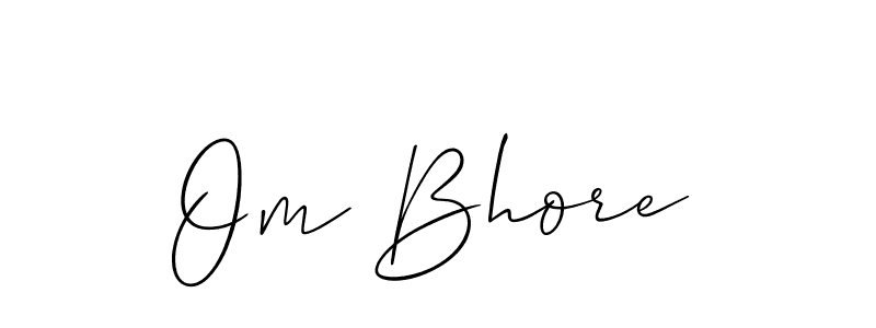 Om Bhore stylish signature style. Best Handwritten Sign (Allison_Script) for my name. Handwritten Signature Collection Ideas for my name Om Bhore. Om Bhore signature style 2 images and pictures png