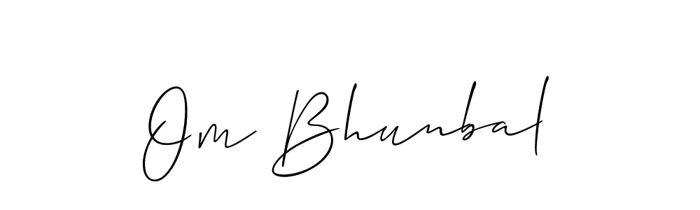 Best and Professional Signature Style for Om Bhunbal. Allison_Script Best Signature Style Collection. Om Bhunbal signature style 2 images and pictures png