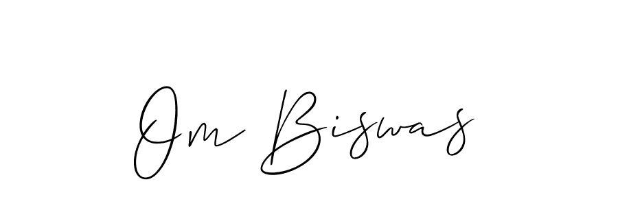 Make a beautiful signature design for name Om Biswas. Use this online signature maker to create a handwritten signature for free. Om Biswas signature style 2 images and pictures png