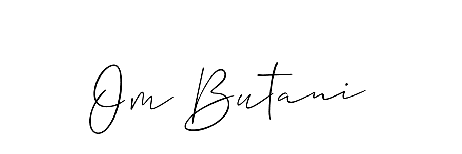 Similarly Allison_Script is the best handwritten signature design. Signature creator online .You can use it as an online autograph creator for name Om Butani. Om Butani signature style 2 images and pictures png