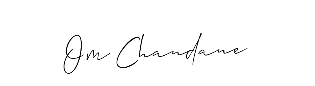 Design your own signature with our free online signature maker. With this signature software, you can create a handwritten (Allison_Script) signature for name Om Chandane. Om Chandane signature style 2 images and pictures png