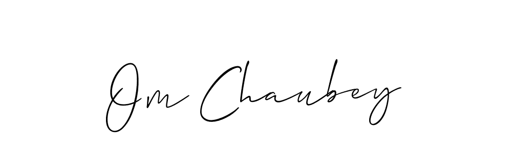 The best way (Allison_Script) to make a short signature is to pick only two or three words in your name. The name Om Chaubey include a total of six letters. For converting this name. Om Chaubey signature style 2 images and pictures png