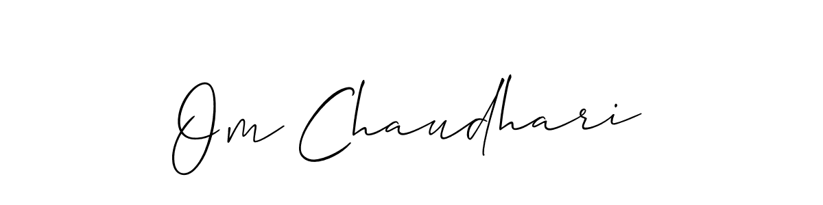 Make a beautiful signature design for name Om Chaudhari. Use this online signature maker to create a handwritten signature for free. Om Chaudhari signature style 2 images and pictures png