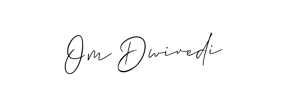 It looks lik you need a new signature style for name Om Dwivedi. Design unique handwritten (Allison_Script) signature with our free signature maker in just a few clicks. Om Dwivedi signature style 2 images and pictures png