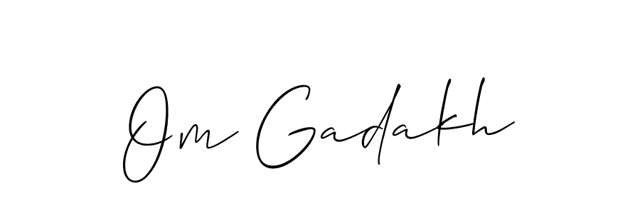 You should practise on your own different ways (Allison_Script) to write your name (Om Gadakh) in signature. don't let someone else do it for you. Om Gadakh signature style 2 images and pictures png