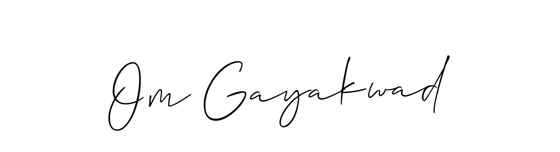 Make a short Om Gayakwad signature style. Manage your documents anywhere anytime using Allison_Script. Create and add eSignatures, submit forms, share and send files easily. Om Gayakwad signature style 2 images and pictures png