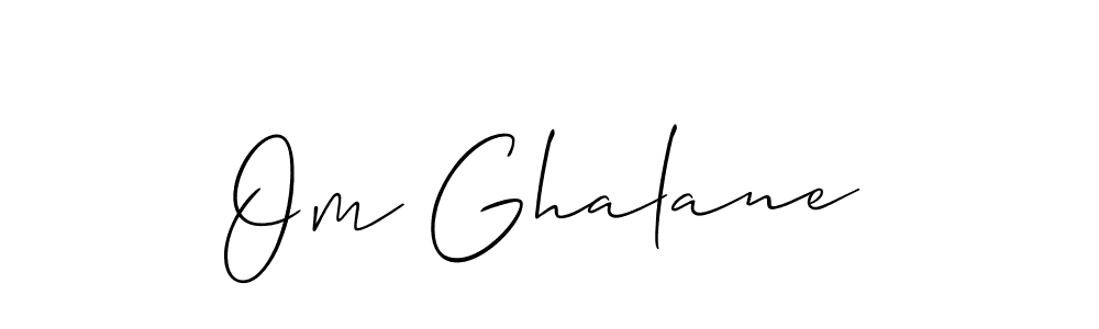 Allison_Script is a professional signature style that is perfect for those who want to add a touch of class to their signature. It is also a great choice for those who want to make their signature more unique. Get Om Ghalane name to fancy signature for free. Om Ghalane signature style 2 images and pictures png