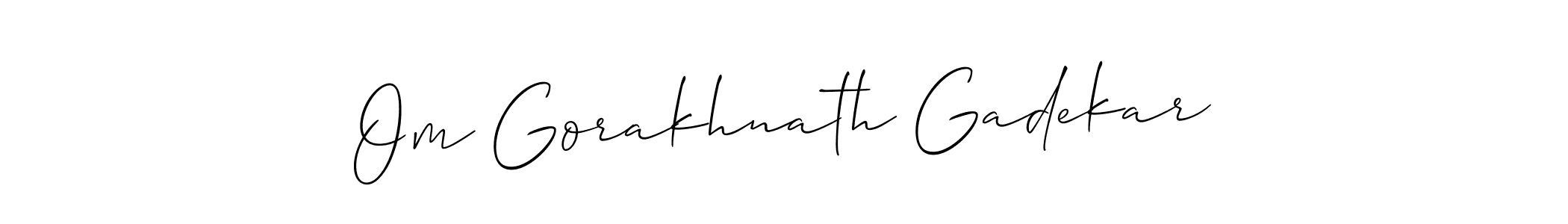 Best and Professional Signature Style for Om Gorakhnath Gadekar. Allison_Script Best Signature Style Collection. Om Gorakhnath Gadekar signature style 2 images and pictures png
