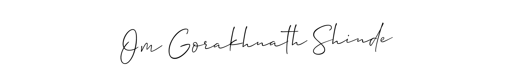 Best and Professional Signature Style for Om Gorakhnath Shinde. Allison_Script Best Signature Style Collection. Om Gorakhnath Shinde signature style 2 images and pictures png