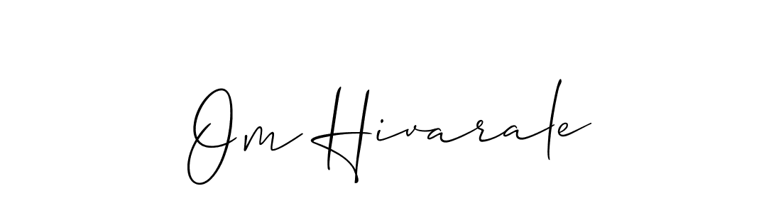 The best way (Allison_Script) to make a short signature is to pick only two or three words in your name. The name Om Hivarale include a total of six letters. For converting this name. Om Hivarale signature style 2 images and pictures png