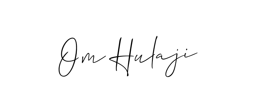 Best and Professional Signature Style for Om Hulaji. Allison_Script Best Signature Style Collection. Om Hulaji signature style 2 images and pictures png