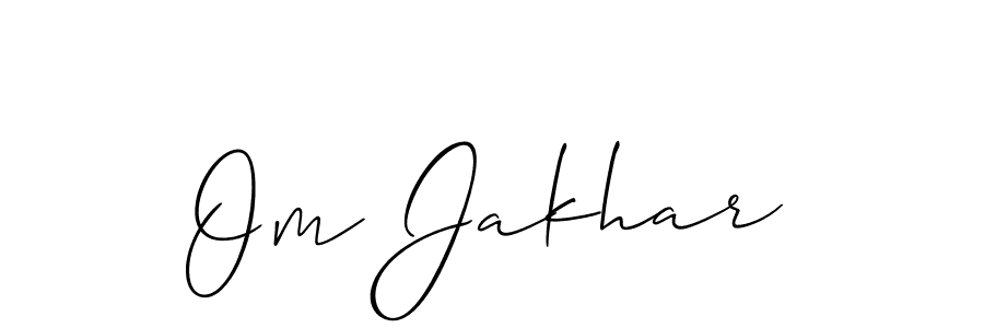 Similarly Allison_Script is the best handwritten signature design. Signature creator online .You can use it as an online autograph creator for name Om Jakhar. Om Jakhar signature style 2 images and pictures png