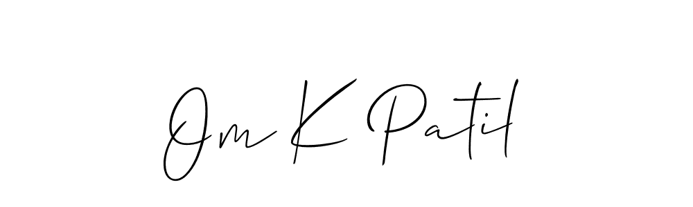 Best and Professional Signature Style for Om K Patil. Allison_Script Best Signature Style Collection. Om K Patil signature style 2 images and pictures png