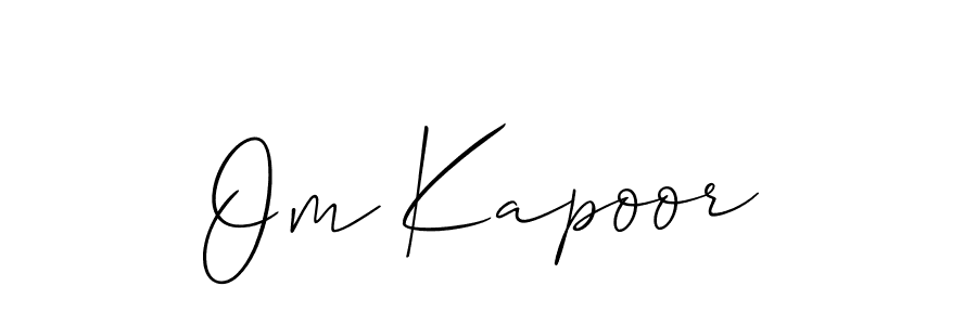 You should practise on your own different ways (Allison_Script) to write your name (Om Kapoor) in signature. don't let someone else do it for you. Om Kapoor signature style 2 images and pictures png