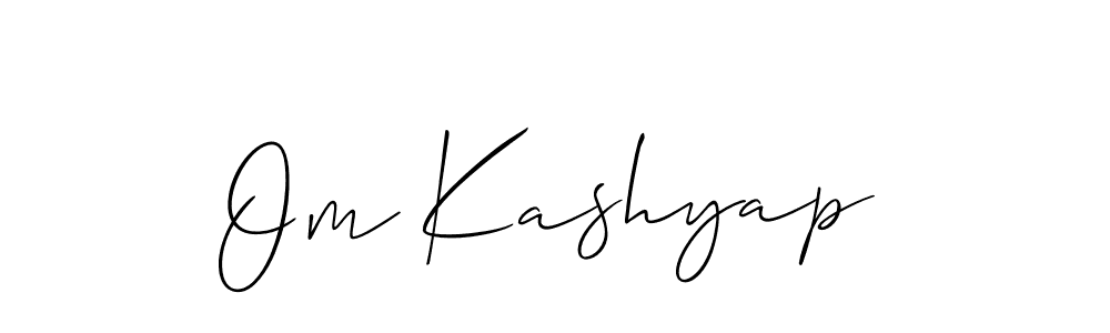 The best way (Allison_Script) to make a short signature is to pick only two or three words in your name. The name Om Kashyap include a total of six letters. For converting this name. Om Kashyap signature style 2 images and pictures png