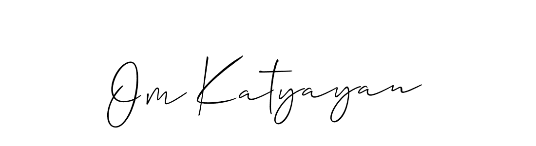 Make a short Om Katyayan signature style. Manage your documents anywhere anytime using Allison_Script. Create and add eSignatures, submit forms, share and send files easily. Om Katyayan signature style 2 images and pictures png