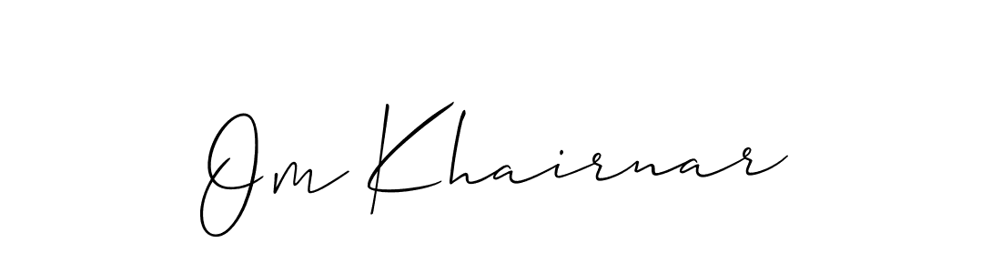 Make a beautiful signature design for name Om Khairnar. Use this online signature maker to create a handwritten signature for free. Om Khairnar signature style 2 images and pictures png