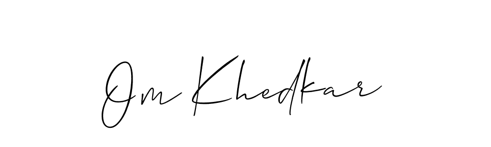 Once you've used our free online signature maker to create your best signature Allison_Script style, it's time to enjoy all of the benefits that Om Khedkar name signing documents. Om Khedkar signature style 2 images and pictures png