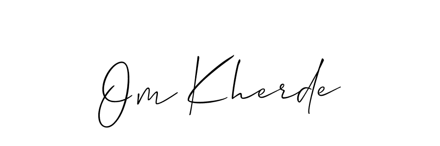 Similarly Allison_Script is the best handwritten signature design. Signature creator online .You can use it as an online autograph creator for name Om Kherde. Om Kherde signature style 2 images and pictures png