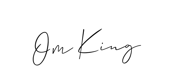Similarly Allison_Script is the best handwritten signature design. Signature creator online .You can use it as an online autograph creator for name Om King. Om King signature style 2 images and pictures png