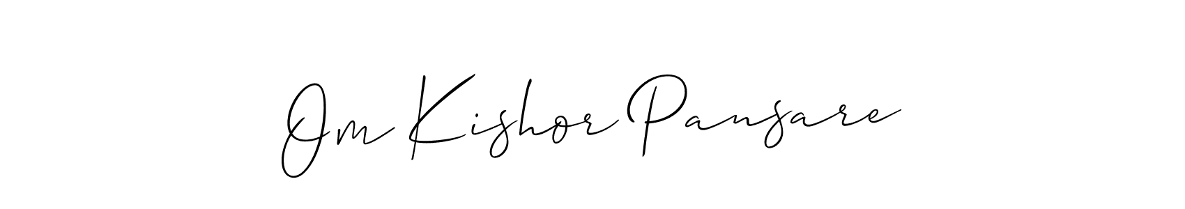 See photos of Om Kishor Pansare official signature by Spectra . Check more albums & portfolios. Read reviews & check more about Allison_Script font. Om Kishor Pansare signature style 2 images and pictures png