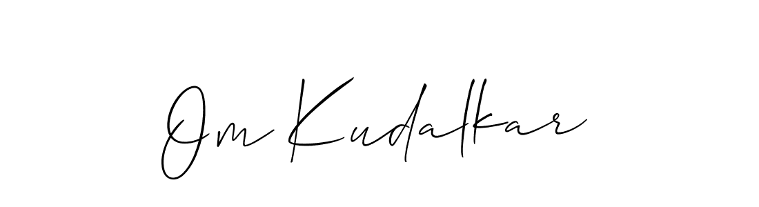 The best way (Allison_Script) to make a short signature is to pick only two or three words in your name. The name Om Kudalkar include a total of six letters. For converting this name. Om Kudalkar signature style 2 images and pictures png