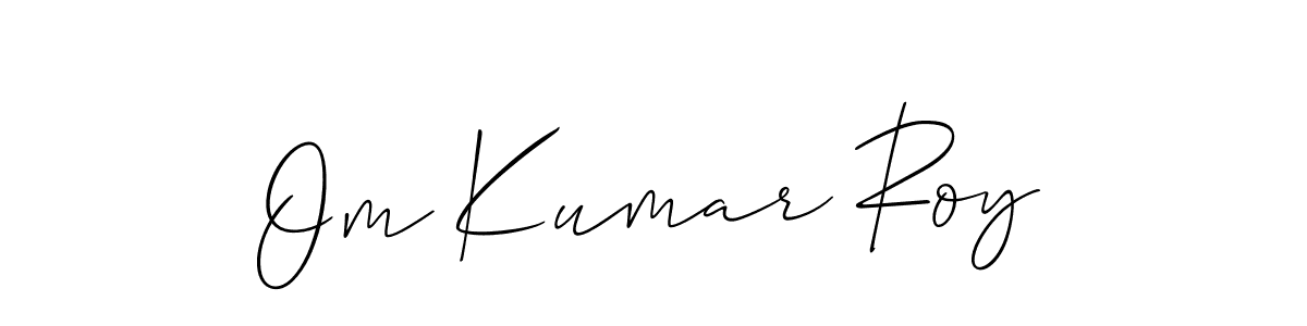 It looks lik you need a new signature style for name Om Kumar Roy. Design unique handwritten (Allison_Script) signature with our free signature maker in just a few clicks. Om Kumar Roy signature style 2 images and pictures png