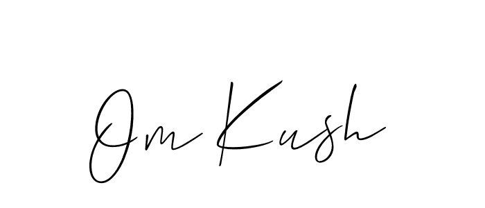 How to make Om Kush name signature. Use Allison_Script style for creating short signs online. This is the latest handwritten sign. Om Kush signature style 2 images and pictures png