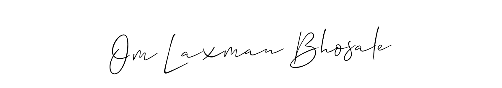 if you are searching for the best signature style for your name Om Laxman Bhosale. so please give up your signature search. here we have designed multiple signature styles  using Allison_Script. Om Laxman Bhosale signature style 2 images and pictures png