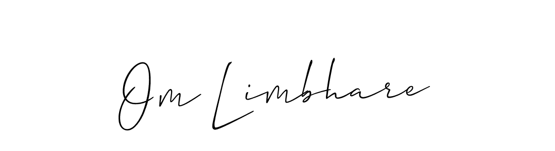 Make a short Om Limbhare signature style. Manage your documents anywhere anytime using Allison_Script. Create and add eSignatures, submit forms, share and send files easily. Om Limbhare signature style 2 images and pictures png