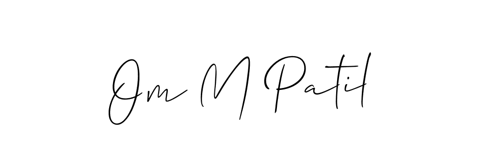 Once you've used our free online signature maker to create your best signature Allison_Script style, it's time to enjoy all of the benefits that Om M Patil name signing documents. Om M Patil signature style 2 images and pictures png