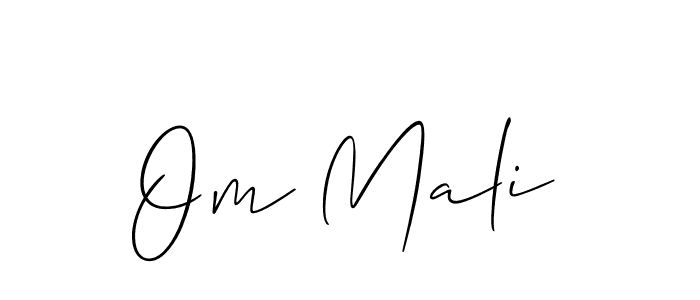 Best and Professional Signature Style for Om Mali. Allison_Script Best Signature Style Collection. Om Mali signature style 2 images and pictures png