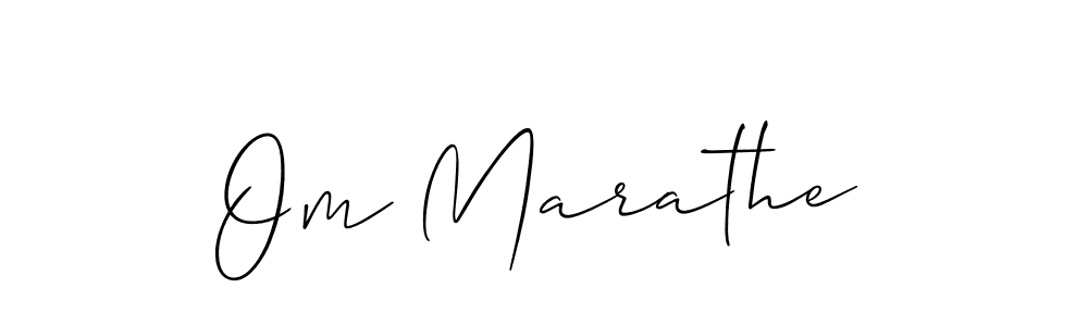 Also You can easily find your signature by using the search form. We will create Om Marathe name handwritten signature images for you free of cost using Allison_Script sign style. Om Marathe signature style 2 images and pictures png